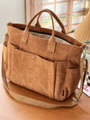 Thick Corduroy Shoulder Bags Simple All-match Commute Totes