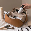 High-Capacity Leather Cosmetic Organizer - Jimi Brothers 