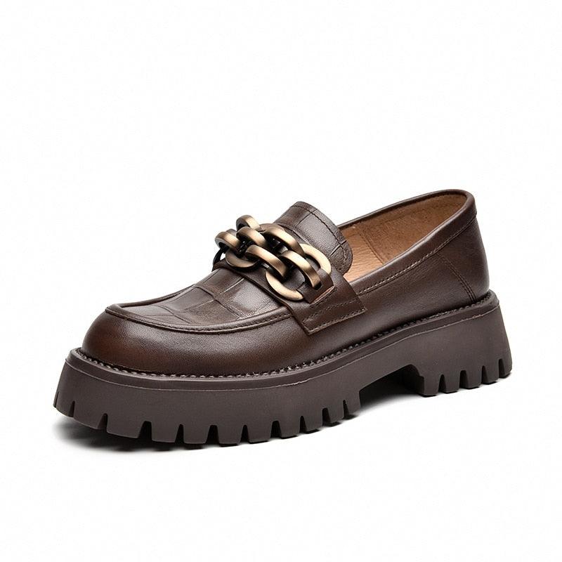 Julianne - Metal Hardware Platform Loafers - Jimi Brothers 