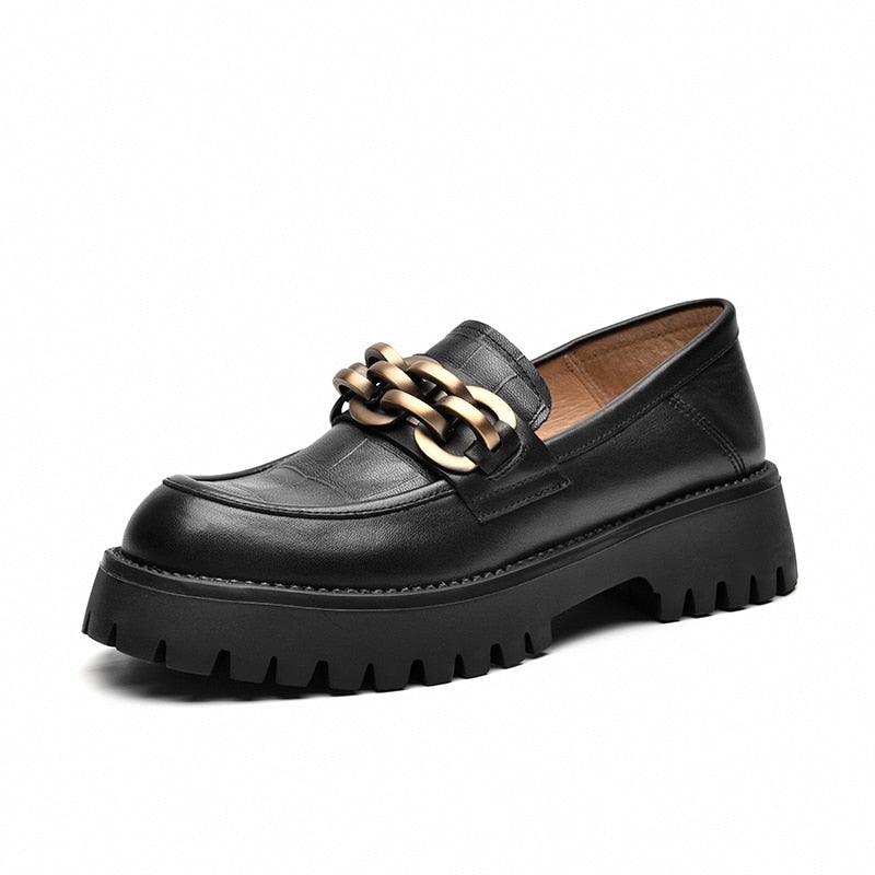 Julianne - Metal Hardware Platform Loafers - Jimi Brothers 