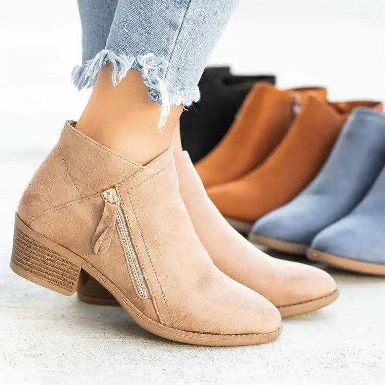 Laly - Suede Women Ankle boots - Jimi Brothers 