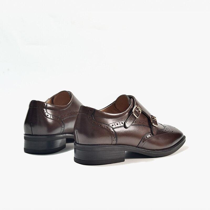 Layla - Brogue Style Monk Shoes for Women - Jimi Brothers 