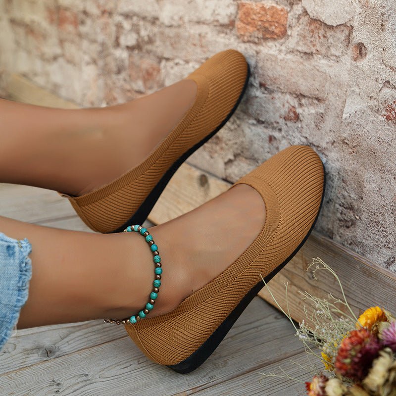 Lina - Comfortable Round Toe  Ballerina Soft Shoes