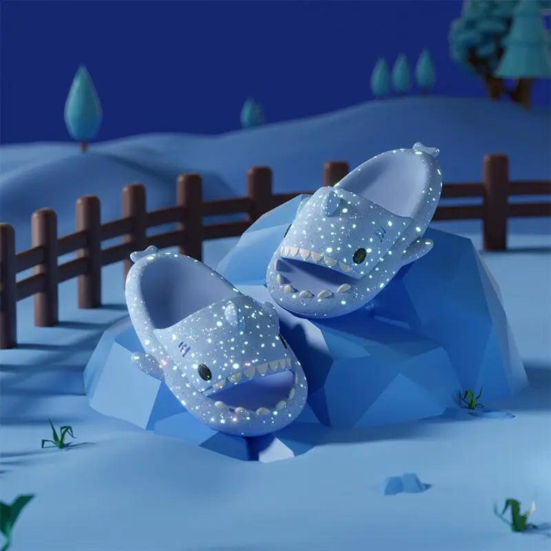 Luminous Shark Slippers - Jimi Brothers 