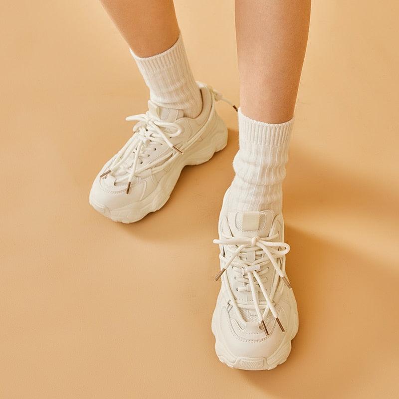 Lyn - Chunky Sneakers with Side Lace-up Decor - Jimi Brothers 