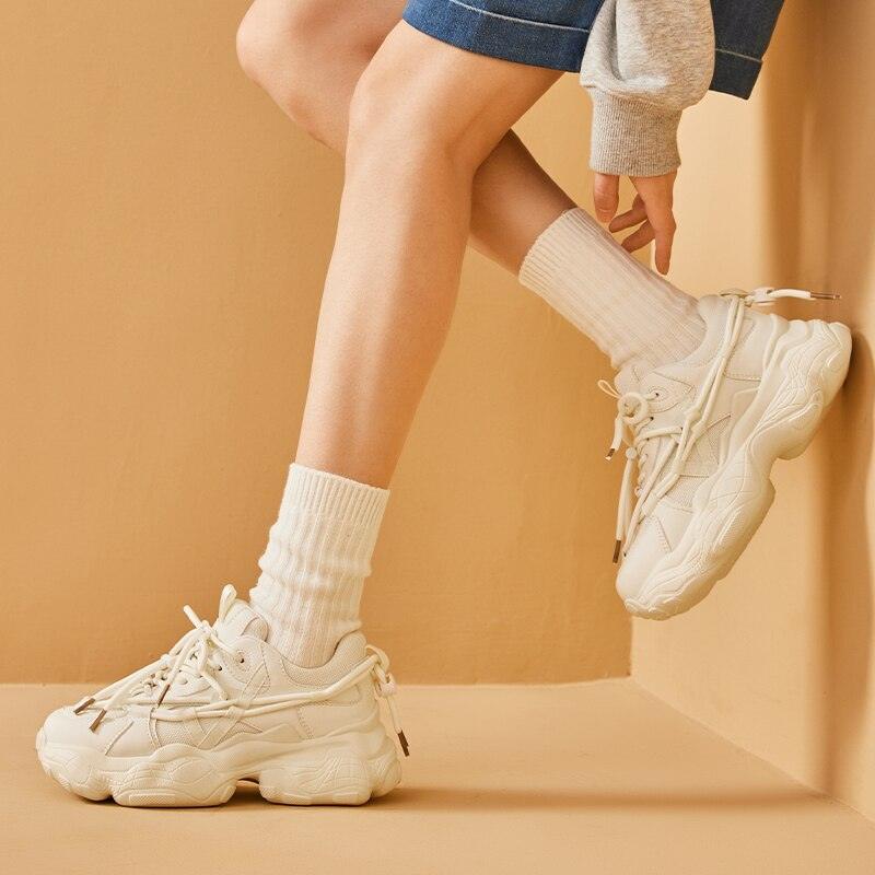 Lyn - Chunky Sneakers with Side Lace-up Decor - Jimi Brothers 