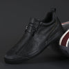 Men&#39;s Microfiber Leather Vulcanized Shoes Double Zipper
