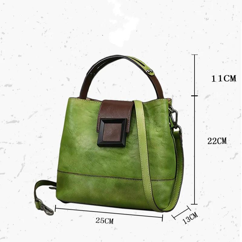 Moira - Women's Genuine Leather Shoulder Bags Retro style - Jimi Brothers 