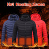 New Heated Jacket Coat USB Electric Jacket Cotton Coat Heater Thermal Clothing Heating Vest Men&#39;s Clothes Winter