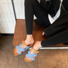 Optical Soled Leather Slippers for Women - Jimi Brothers 