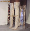 Over-the-knee Sparkling High Boots - Jimi Brothers 