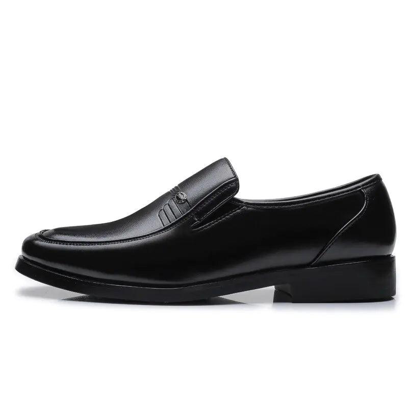 PRESTON - Men's Black Leather Formal Shoes - Jimi Brothers 