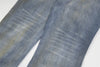 Punk Make Old Ripped Letter Denim Trousers Men