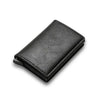 RFID Black Magic Trifold Leather Slim Mini Wallet - Jimi Brothers 