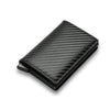 RFID Black Magic Trifold Leather Slim Mini Wallet - Jimi Brothers 