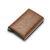 RFID Black Magic Trifold Leather Slim Mini Wallet - Jimi Brothers 