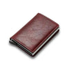 RFID Black Magic Trifold Leather Slim Mini Wallet - Jimi Brothers 