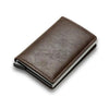 RFID Black Magic Trifold Leather Slim Mini Wallet - Jimi Brothers 