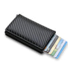 RFID Black Magic Trifold Leather Slim Mini Wallet - Jimi Brothers 