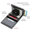 RFID Black Magic Trifold Leather Slim Mini Wallet - Jimi Brothers 