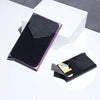 RFID Black Magic Trifold Leather Slim Mini Wallet - Jimi Brothers 