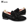 Rhinestone Shining Loafer Shoes - Jimi Brothers 