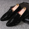 Rhinestone Shining Loafer Shoes - Jimi Brothers 