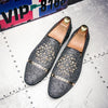 SANDERS - Men&#39;s Diamond Rhinestones Loafers Shoes - Jimi Brothers 