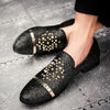 SANDERS - Men&#39;s Diamond Rhinestones Loafers Shoes - Jimi Brothers 