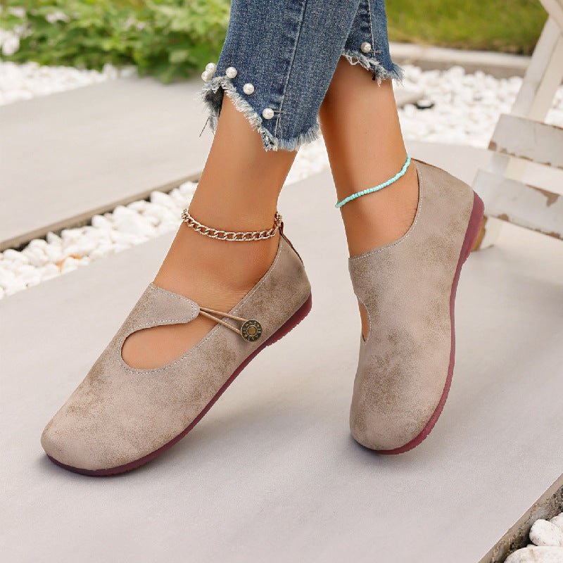 Slip-on Soft Bottom Lazy Doug Shoes Flat Round Head Leisure Women's Shoes