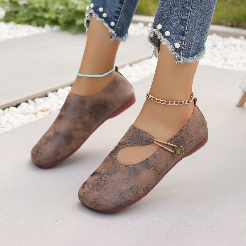 Slip-on Soft Bottom Lazy Doug Shoes Flat Round Head Leisure Women's Shoes