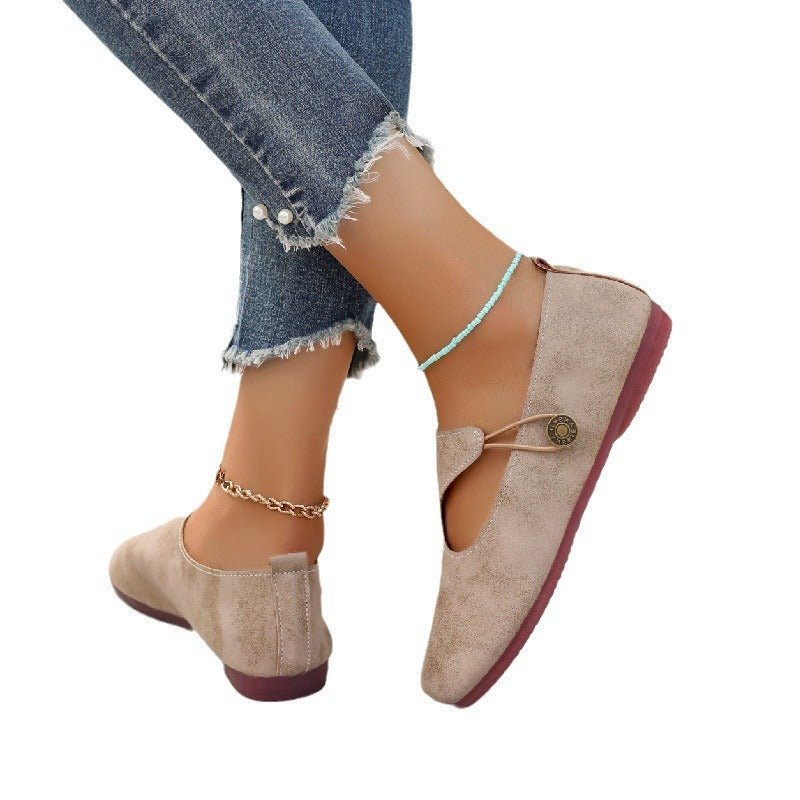 Slip-on Soft Bottom Lazy Doug Shoes Flat Round Head Leisure Women's Shoes