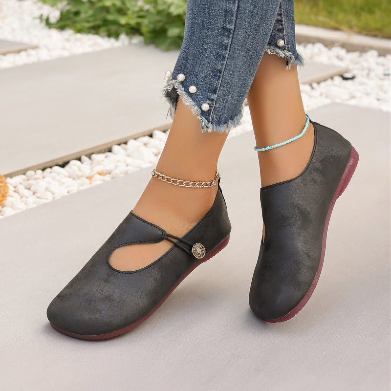 Slip-on Soft Bottom Lazy Doug Shoes Flat Round Head Leisure Women's Shoes