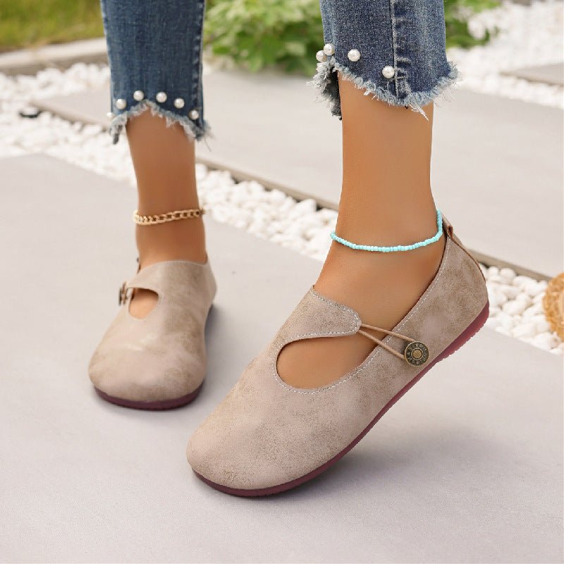 Slip-on Soft Bottom Lazy Doug Shoes Flat Round Head Leisure Women's Shoes