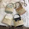 Small Straw Bucket Crossbody Bag - Jimi Brothers 