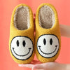 Smile Face Faux Fur Slippers - Jimi Brothers 