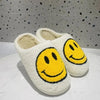 Smile Face Faux Fur Slippers - Jimi Brothers 