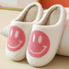 Smile Face Faux Fur Slippers - Jimi Brothers 