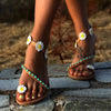 The Turquoise Daisy Sandals - Jimi Brothers 