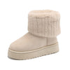 Warm and Mid-tube Thick-soled Plush Snow Boots Winter