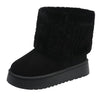 Warm and Mid-tube Thick-soled Plush Snow Boots Winter