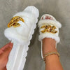 Winnie - Plush Slippers Fashion Open Toe - Jimi Brothers 