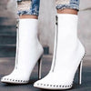 Women Fashion Pointed Toe Modern Ankle Boots - Jimi Brothers 