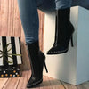 Women Fashion Pointed Toe Modern Ankle Boots - Jimi Brothers 