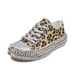 Women Leopard Canvas Shoes - Jimi Brothers 