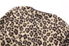 Women&#39;s Winter Leopard Print Casual Loose Jacket