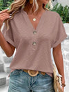 Breathable blouse in timeless textured fabric - Nevova - Jimi Brothers 
