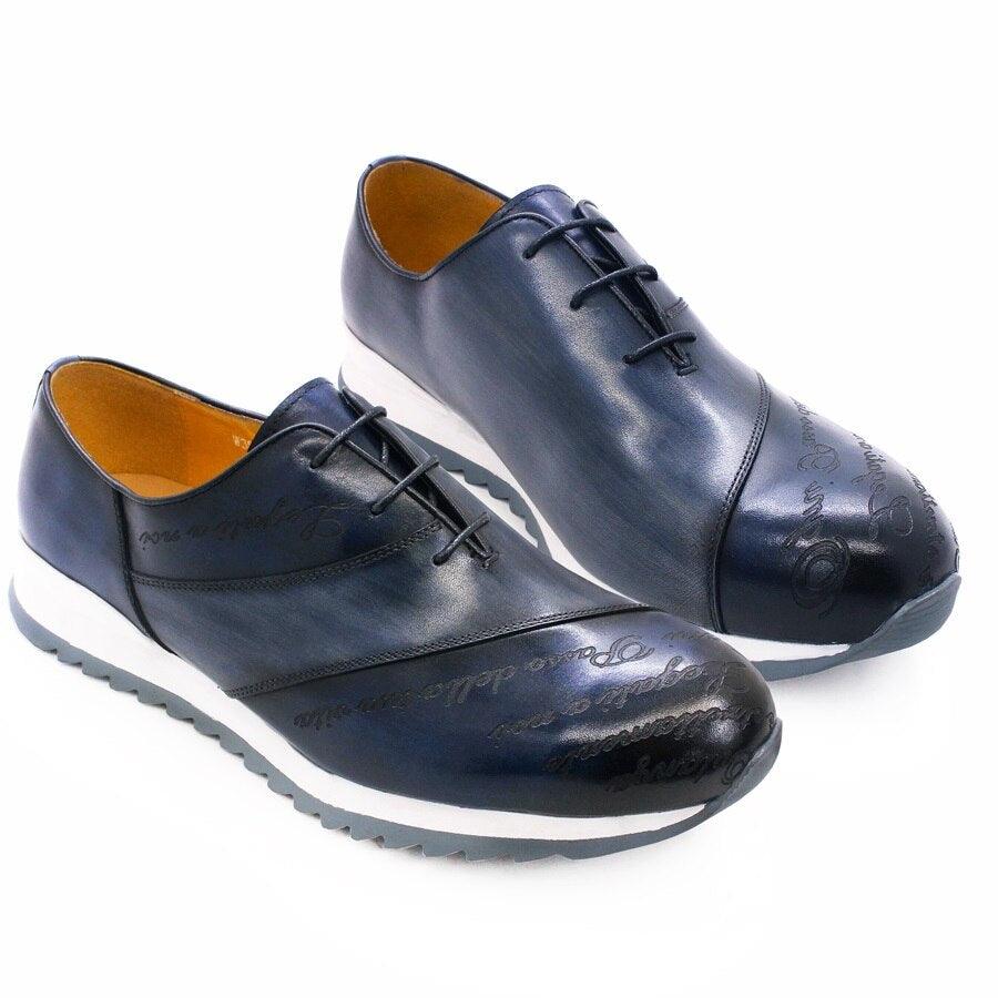 New Exquisite Design Luxury Leather Shoes Lace Up Trendy Comfortable Casual Shoes Banquet Wedding Party Men's Shoes - Jimi Brothers 