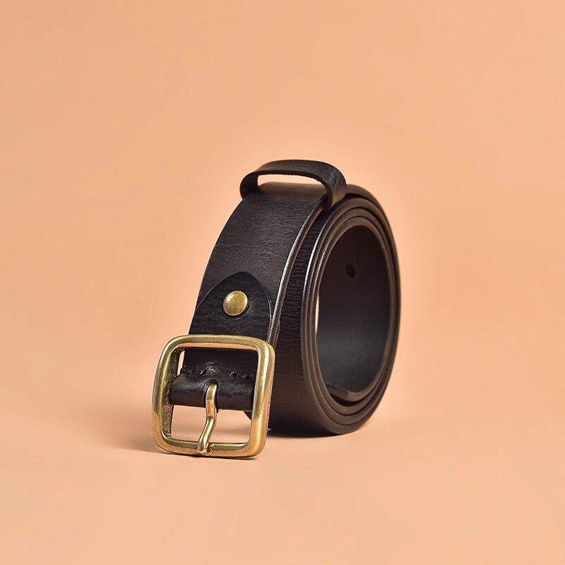 Caterina - Square Buckle Leather Belt - Jimi Brothers 