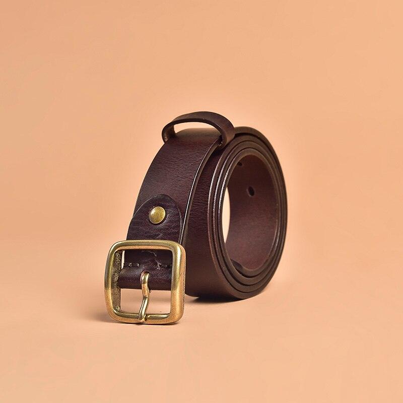 Caterina - Square Buckle Leather Belt - Jimi Brothers 